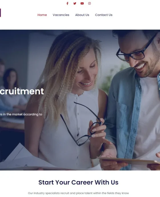 Screenshot of etonrecruitment